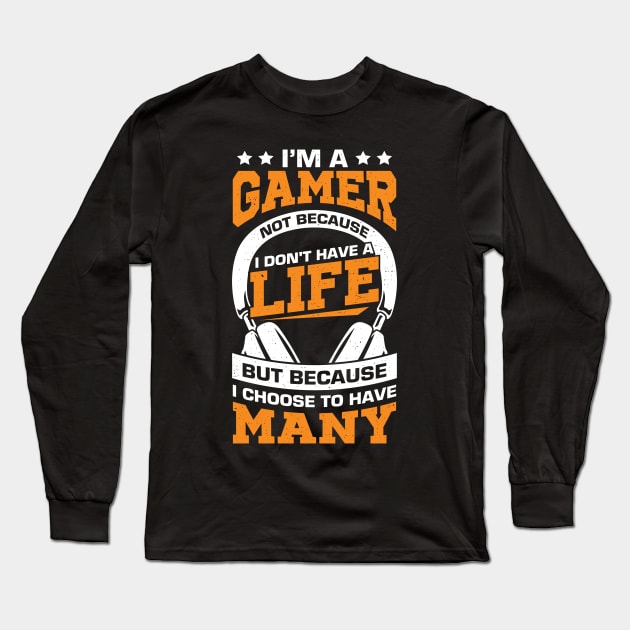 Video Gaming Computer Game Gamer Gift Long Sleeve T-Shirt by Dolde08